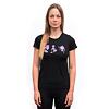 SENSOR MERINO AIR BLOOM tricou dama cu maneca scurta, negru