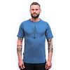 SENSOR MERINO AIR EARTH tricou bărbătesc cu mânecă scurtă albastru riviera