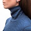 SENSOR MERINO BOLD tricou dama cu gat rulat maneca lunga albastru rece