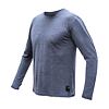 SENSOR MERINO LITE tricou bărbătesc cu mânecă lungă pestriță albastru