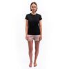 SENSOR MERINO ACTIVE NO LOGO tricou dama maneca scurta negru