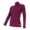 SENSOR MERINO DF tricou dama maneca lunga fermoar lilla