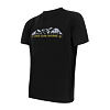 SENSOR MERINO ACTIVE MOUNTAINS tricou bărbați mânecă scurtă negru
