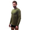 SENSOR MERINO ACTIVE TRACK tricou bărbați cu mânecă lungă verde safari