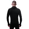 SENSOR MERINO DF tricou barbatesc cu maneca lunga cu gluga, negru