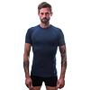 SENSOR MERINO DF tricou bărbătesc cu mânecă scurtă albastru intens