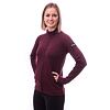 SENSOR MERINO UPPER hanorac de damă cu fermoar complet roșu port