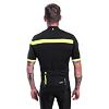 SENSOR CYKLO COOLMAX CLASSIC tricou bărbătesc cu mânecă scurtă cu fermoar complet negru