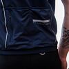 SENSOR CYKLO MOTION tricou bărbătesc cu mânecă scurtă cu fermoar complet albastru adânc/gri