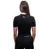 SENSOR COOLMAX RACE Tricou de damă cu fermoar complet mâneci scurte negru adevărat