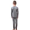 SENSOR MERINO ACTIVE SET tricou cu maneca lunga pentru juniori + pantaloni scurti gri