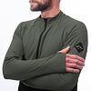 SENSOR COOLMAX THERMO hanorac pentru bărbați cu fermoar complet negru/verde măsline