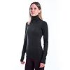 SENSOR MERINO BOLD tricou dama cu maneca lunga cu gat rulat gri antracit