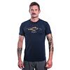 SENSOR COOLMAX TECH MOUNTAINS 98 tricou bărbătesc cu mânecă scurtă albastru intens