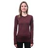 SENSOR MERINO AIR tricou dama cu maneca lunga rosu port