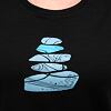SENSOR MERINO BLEND STONE tricou dama cu maneca scurta, negru