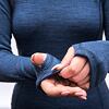 SENSOR MERINO BOLD tricou dama cu gat rulat maneca lunga albastru rece
