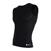 SENSOR COOLMAX AIR tricou negru fără mâneci pentru bărbați