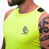 SENSOR COOLMAX FRESH PT HAND tricou barbatesc fara maneci reflex galben/negru