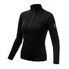 SENSOR MERINO UPPER hanorac de dama cu fermoar scurt negru