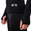 SENSOR MERINO DF tricou dama cu maneca lunga cu gluga, negru