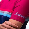 SENSOR CYKLO TOUR tricou dama cu maneca scurta dungi lilla
