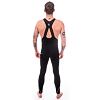 SENSOR CYKLO RACE ZERO pantaloni lungi pentru bărbați cu bretele negru adevărat
