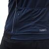 SENSOR COOLMAX RACE tricou bărbătesc cu mânecă scurtă cu fermoar complet albastru intens