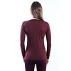 SENSOR MERINO AIR HILLS tricou dama cu maneca lunga rosu port