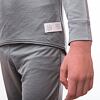 SENSOR MERINO ACTIVE SET tricou cu maneca lunga pentru juniori + pantaloni scurti gri
