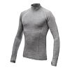 SENSOR MERINO BOLD tricou bărbătesc cu mânecă lungă cu decolteu, gri rece