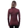 SENSOR MERINO AIR tricou dama cu maneca lunga rosu port
