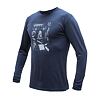 SENSOR MERINO ACTIVE OUTSIDE tricou bărbătesc cu mânecă lungă albastru intens