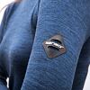 SENSOR MERINO BOLD tricou dama cu gat rulat maneca lunga albastru rece
