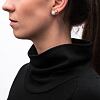 SENSOR MERINO BLEND tricou de damă cu mânecă lungă cu gât negru