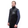 SENSOR TEDDY pánská vestă fleece full-zip negru
