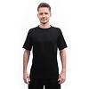 SENSOR MERINO ACTIVE NO LOGO tricou bărbați cu mânecă scurtă raglan negru