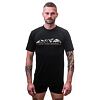 SENSOR MERINO ACTIVE MOUNTAINS tricou bărbați mânecă scurtă negru