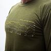 SENSOR MERINO ACTIVE TRACK tricou bărbați cu mânecă lungă verde safari