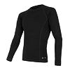 SENSOR MERINO DF tricou bărbătesc cu mânecă lungă negru