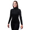 SENSOR MERINO UPPER hanorac de dama cu fermoar scurt negru