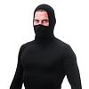 SENSOR MERINO DF tricou barbatesc cu maneca lunga cu gluga, negru