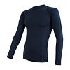 SENSOR MERINO DF tricou bărbătesc cu mânecă lungă albastru intens
