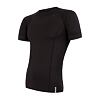 SENSOR COOLMAX TECH tricou barbatesc cu maneca scurta, negru