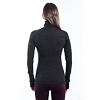 SENSOR MERINO BOLD tricou dama cu maneca lunga cu gat rulat gri antracit