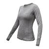 SENSOR MERINO BOLD tricou damă cu mânecă lungă, gri rece