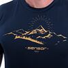 SENSOR COOLMAX TECH MOUNTAINS 98 tricou bărbătesc cu mânecă scurtă albastru intens