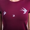 SENSOR COOLMAX TECH SWALLOW tricou damă cu mânecă scurtă violet