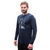 SENSOR MERINO ACTIVE OUTSIDE tricou bărbătesc cu mânecă lungă albastru intens