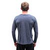SENSOR MERINO LITE tricou bărbătesc cu mânecă lungă pestriță albastru